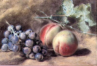 Grapes and Peaches by William Henry Hunt